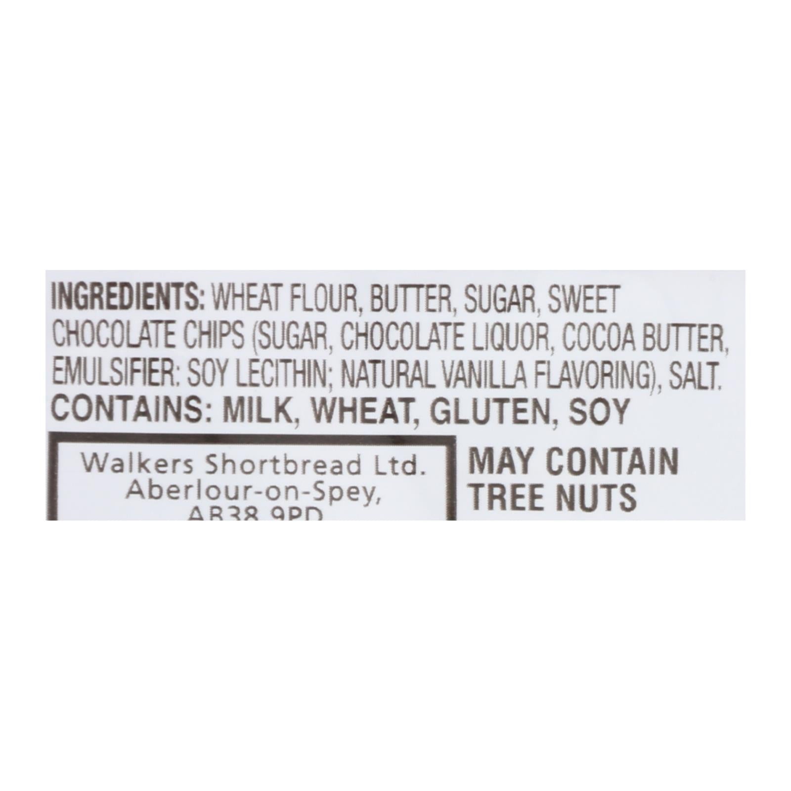 Walkers Shortbread Cookies with 2 Chocolate Chips - 1.4 Oz - Pack of 20