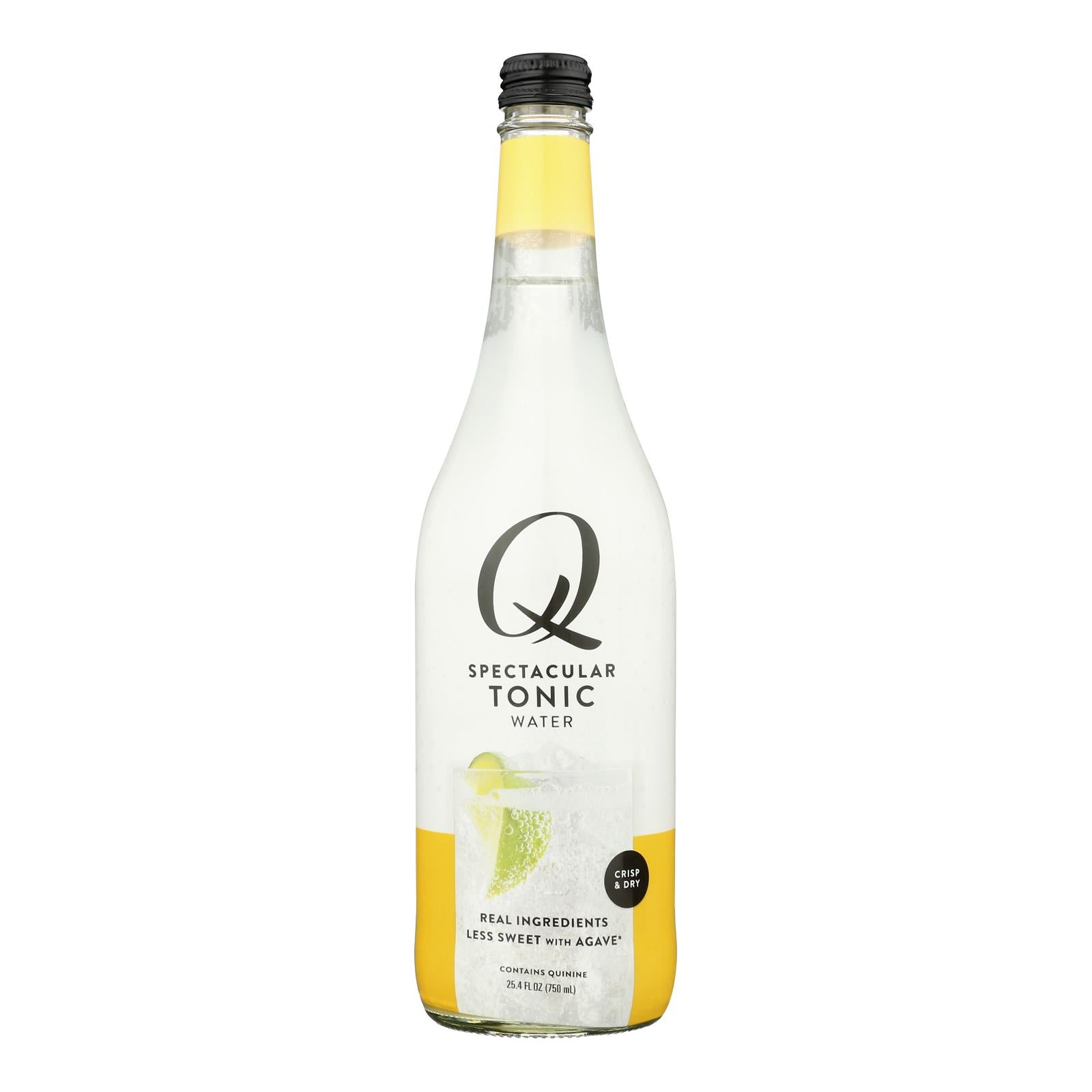 Q Drinks Spectacular Tonic Water, Premium Mixer, Non-GMO, Case of 8 (25.4 fl oz)