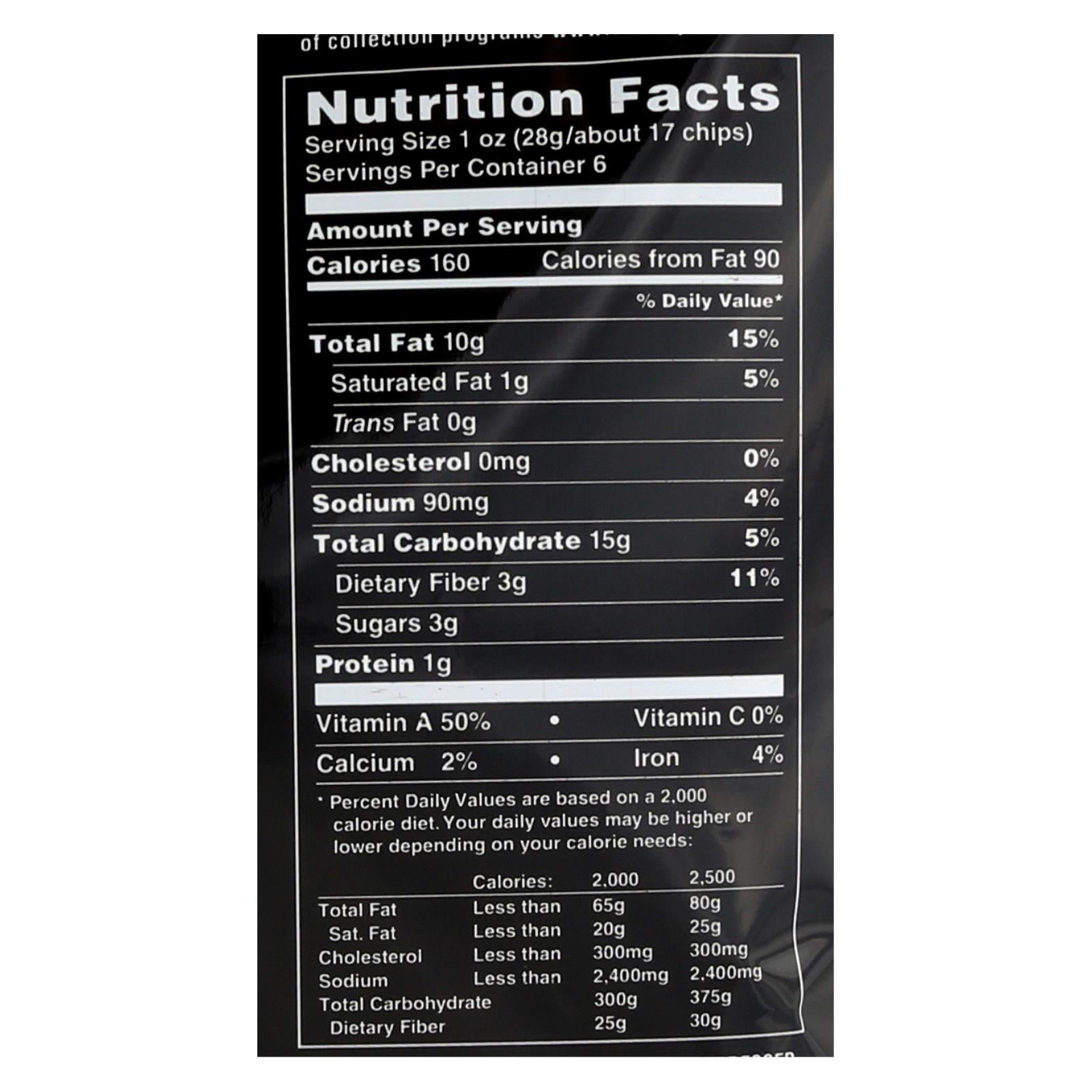 Terra Sweet Potato Chips, Sea Salt, 5 oz Bag, Case of 12