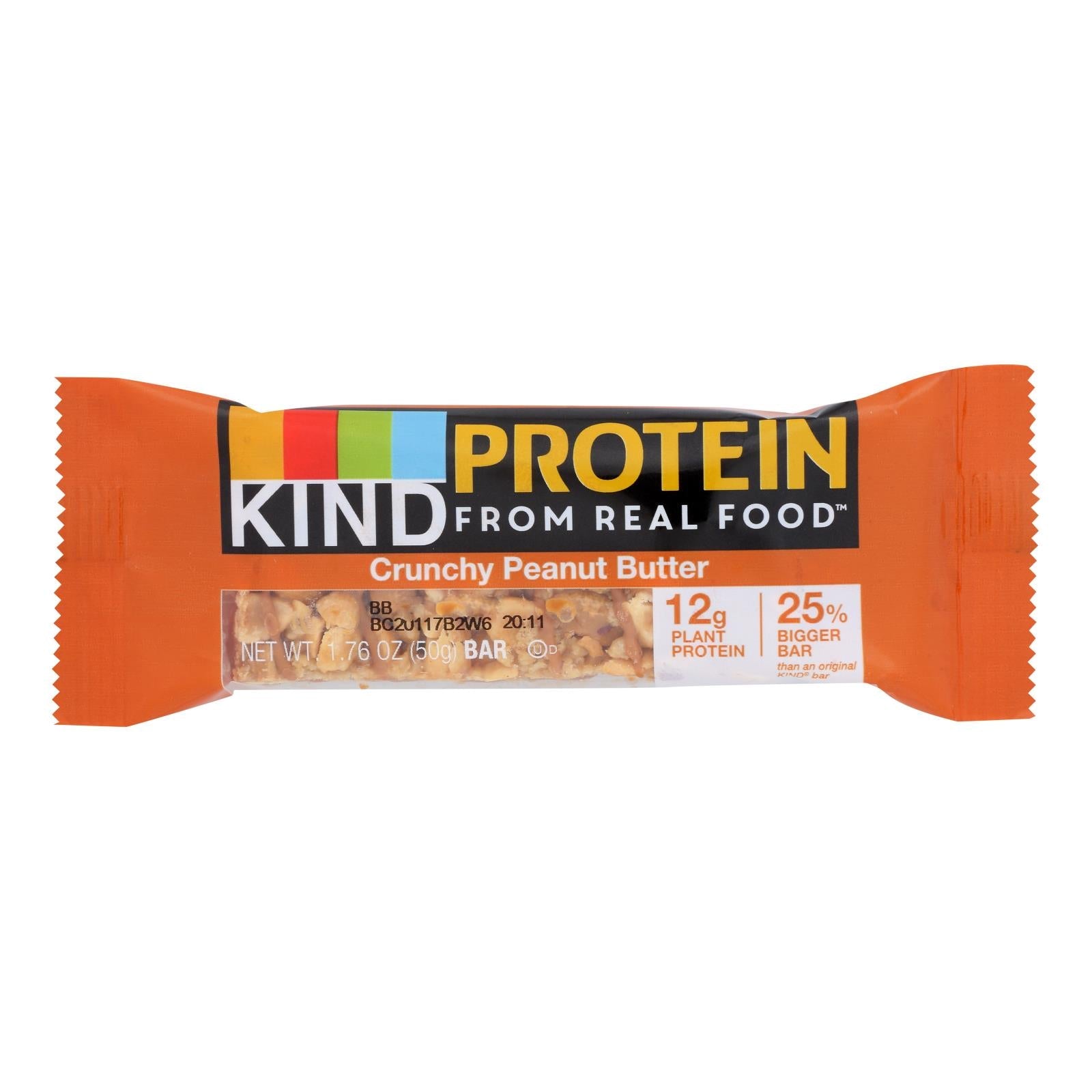 KIND Crunchy Peanut Butter Bars, Gluten Free, 12 Count, 1.76 Oz Each