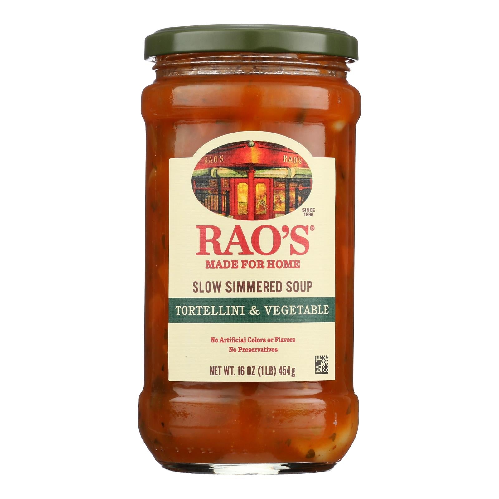 Rao's Tortellini & Vegetable Soup - 6 x 16 oz  - Authentic Italian Recipe