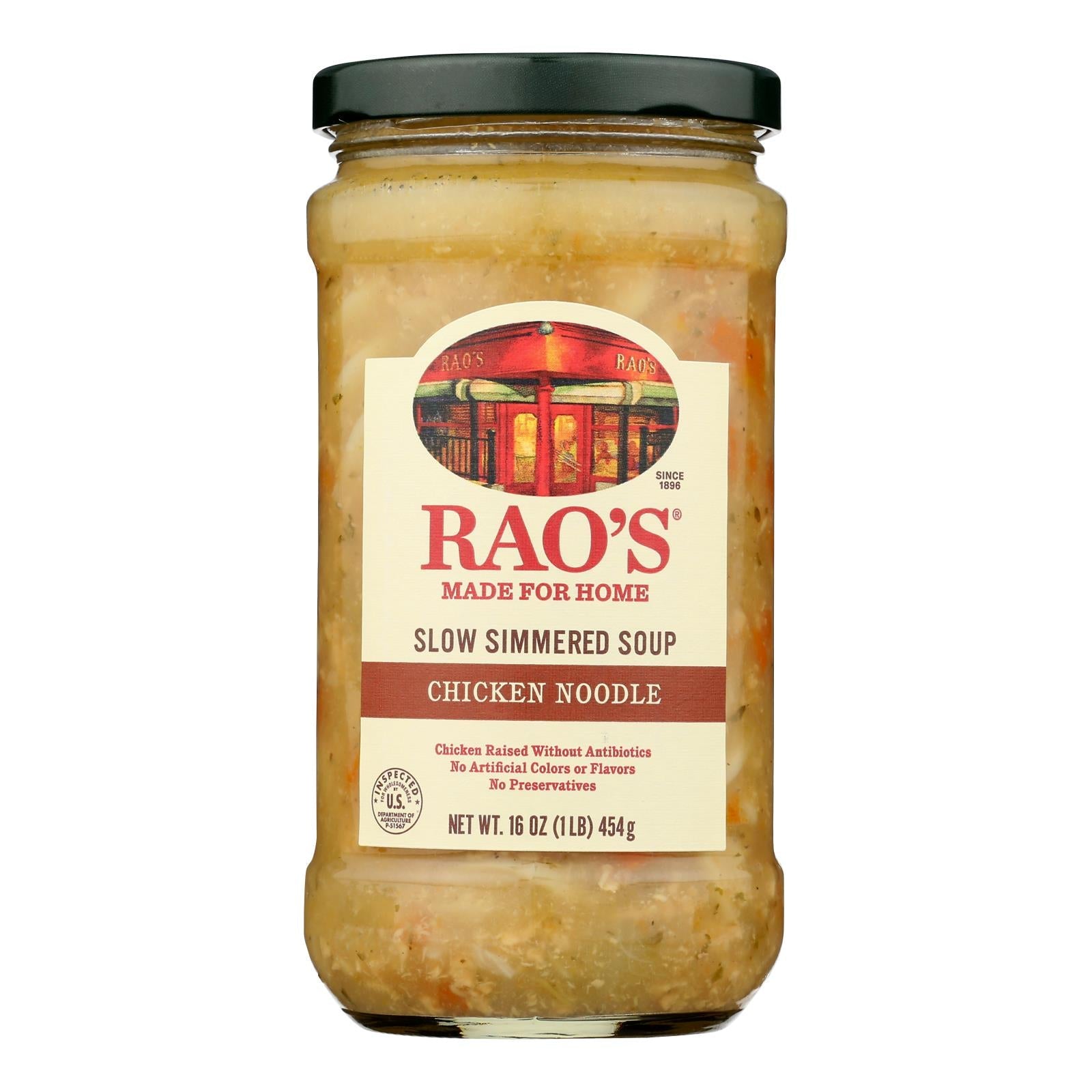 Rao's Chicken Noodle Soup (Pack of 6) - 16 oz  - Authentic Italian Recipe