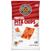 Pretzelized Buffalo Pita Chips - 12 Packs of 7 Oz - Crispy Baked Snack