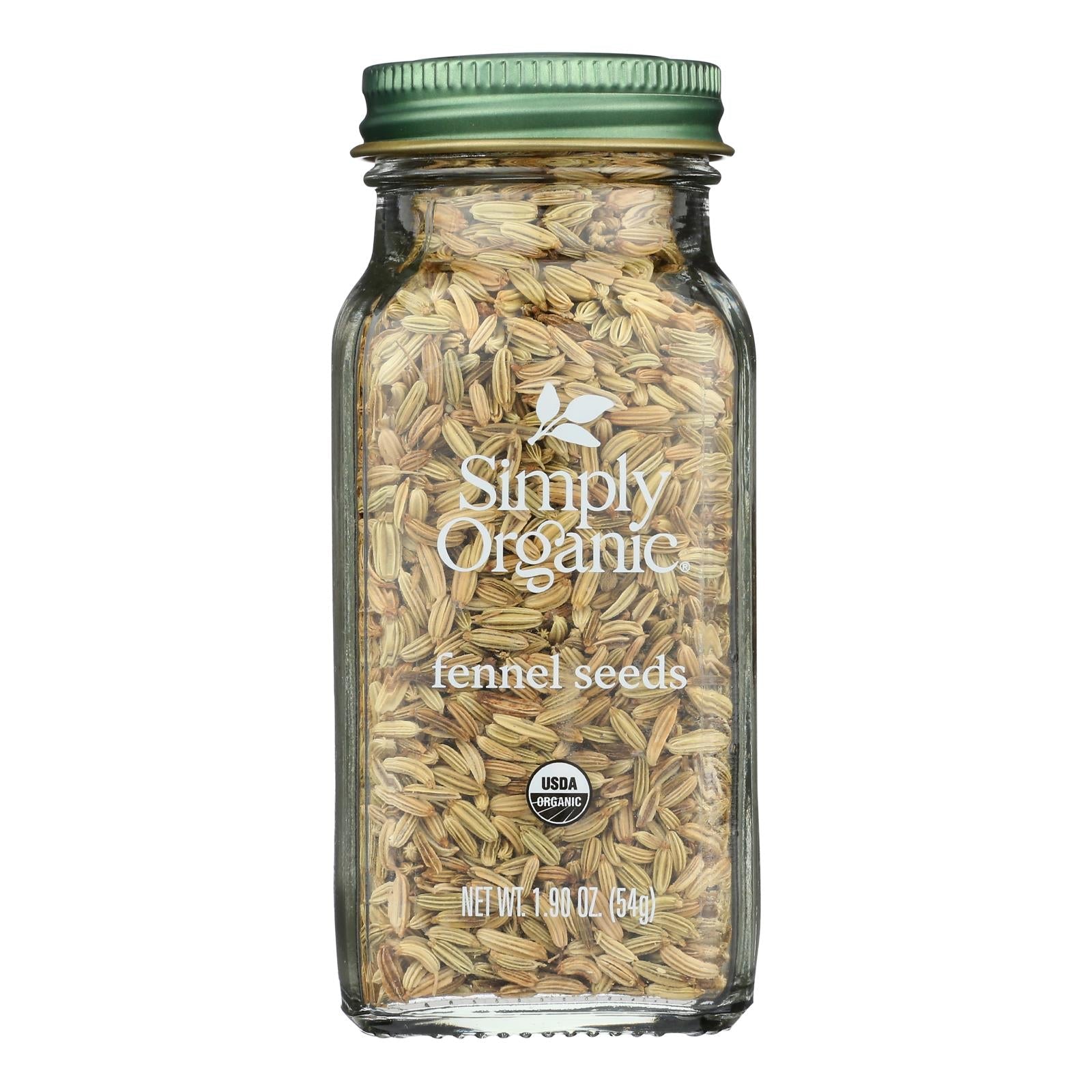 Simply Organic Fennel Seed - Case Of 6 - 1.9 Oz.