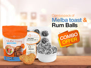 Combo pack of Melba toast & Rum Balls