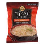 Thai Kitchen Garlic and Vegetable Instant Rice Noodle Soup - Mild - Pack of 6 x 1.6 Oz
