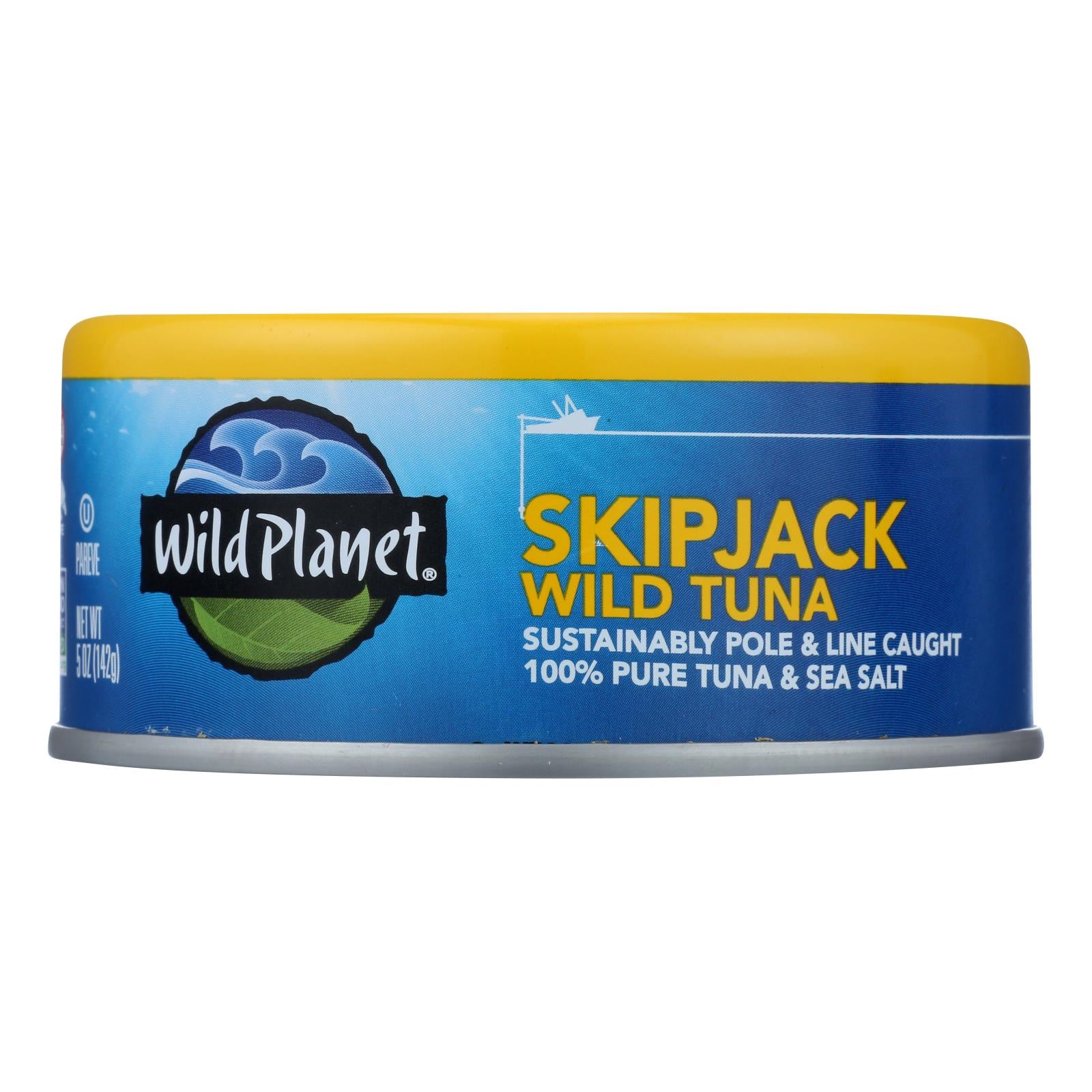 Wild Planet Wild Skipjack Light Tuna, 5 Oz Cans (Pack of 12)