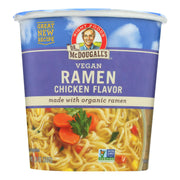 Dr. McDougall's Vegan Ramen Soup: Chicken Flavor Big Cups (Pack of 6) - 1.8 Oz. Each
