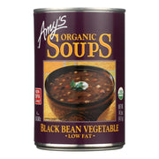 Amy's Organic Low-Fat Black Bean Soup, Pack of 12, 14.5 Oz. Each