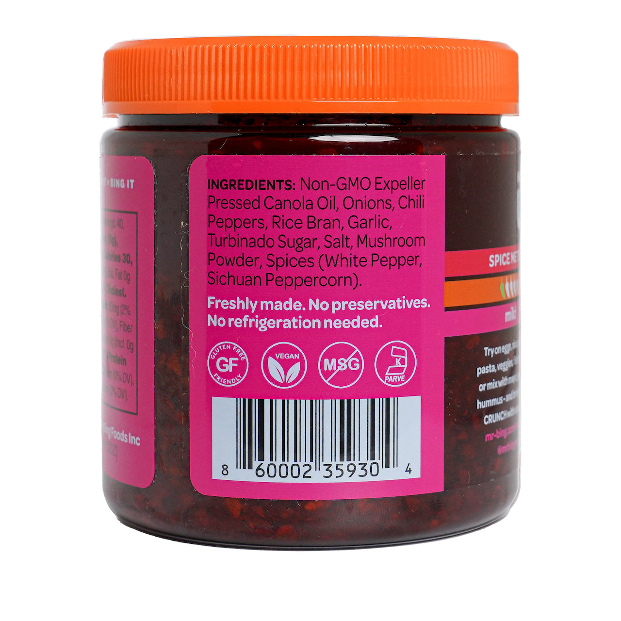 Mr Bing Chili Crisp 7 oz - Spicy