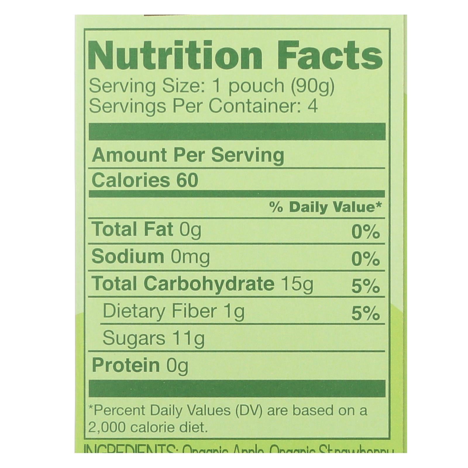Gogo Squeez Apple Strawberry Applesauce 3.2 Oz. Pack of 12