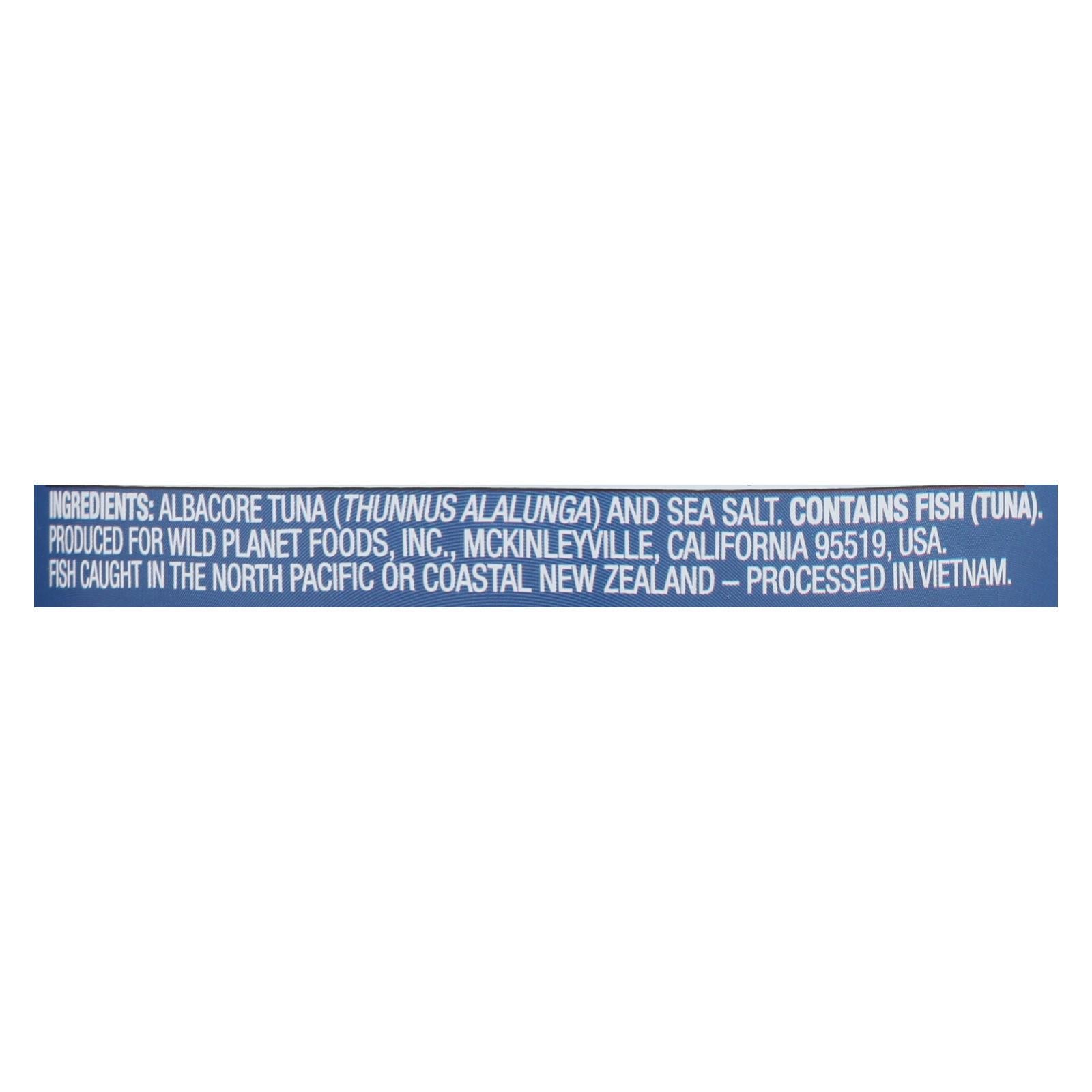 Wild Planet Albacore Tuna - Low Mercury, Kosher, Dolphin Safe, 5 oz. (Pack of 12)