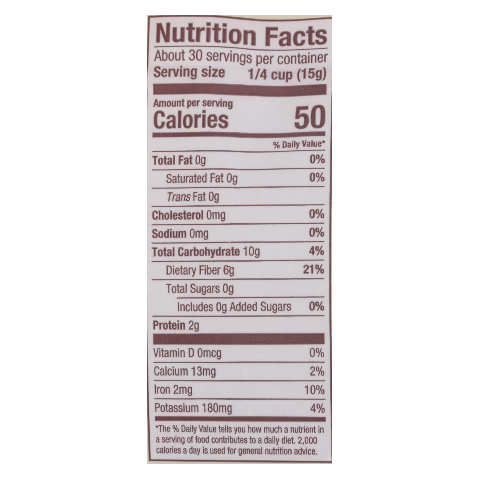 Bob's Red Mill Organic Whole Wheat Bran, 4 x16 oz. Oz