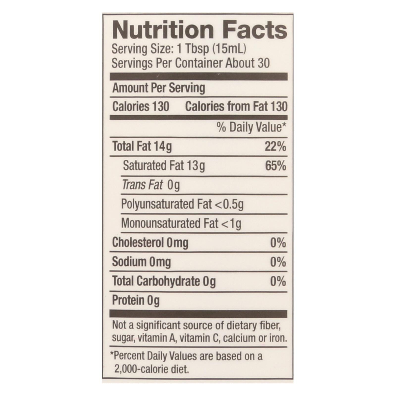Nutiva Organic Virgin Coconut Oil, 15 Fl Oz.