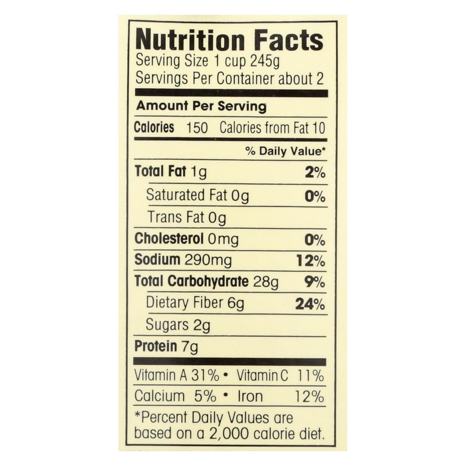 Dr. McDougall's Low Sodium Organic Black Bean Soup (Pack of 6 - 18 Oz.)
