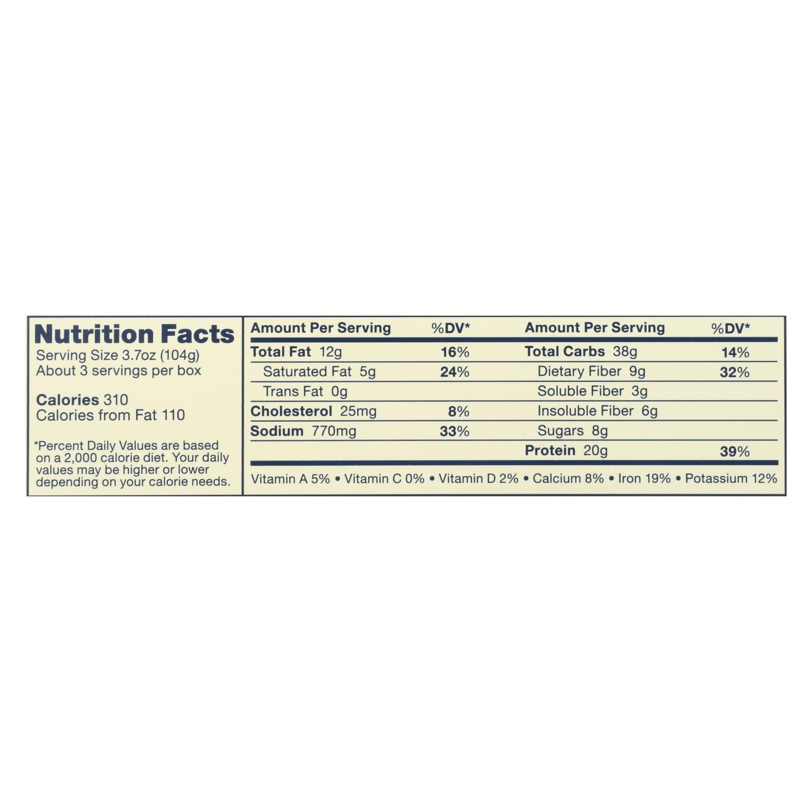 Banza 11 Oz. Mac and Cheese with Chickpea Cheddar (Pack of 6)