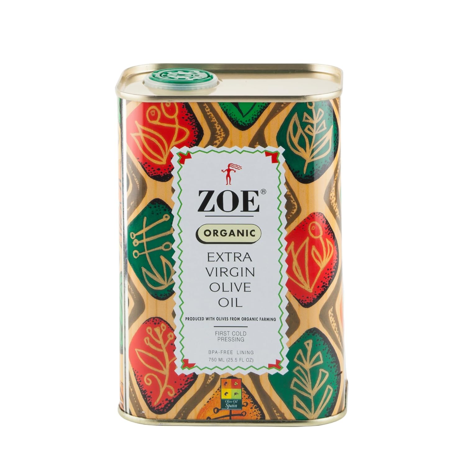 Zoe Organic Extra Virgin Olive Oil | Unfiltered EVOO | Case of 6 (25.5 oz Each)