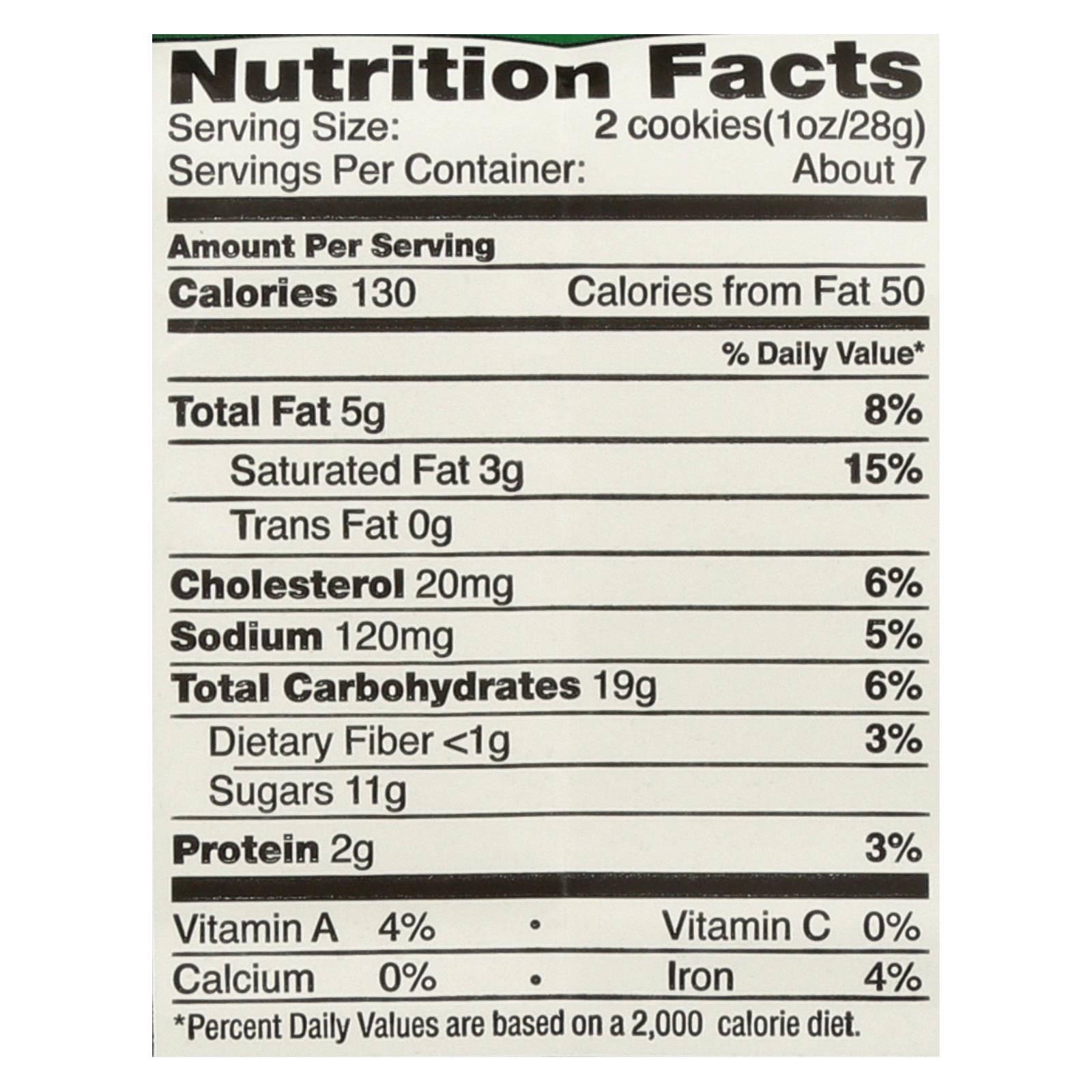 Tate's Bake Shop Oatmeal Raisin Cookies, 7 Oz, Pack of 12
