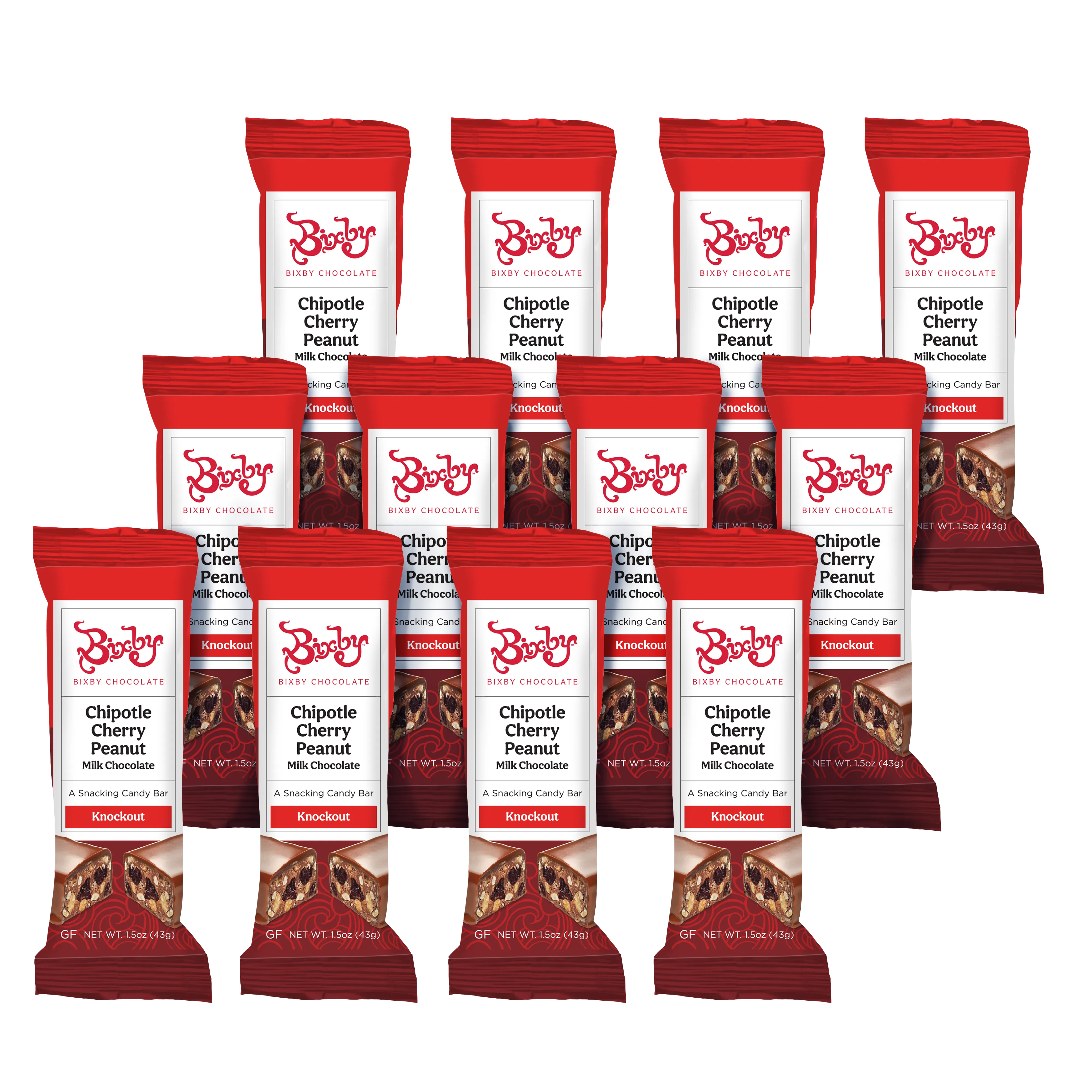 Knockout - Milk Chocolate + Chipotle + Peanuts + Bing Cherries