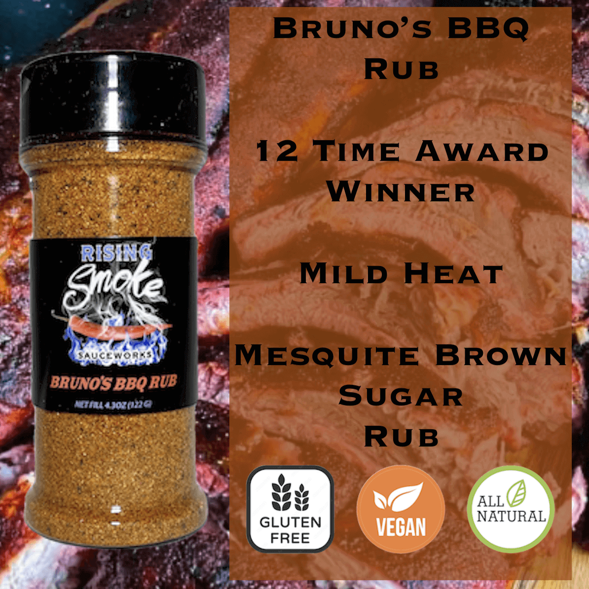 Bruno's BBQ Rub (Mild)