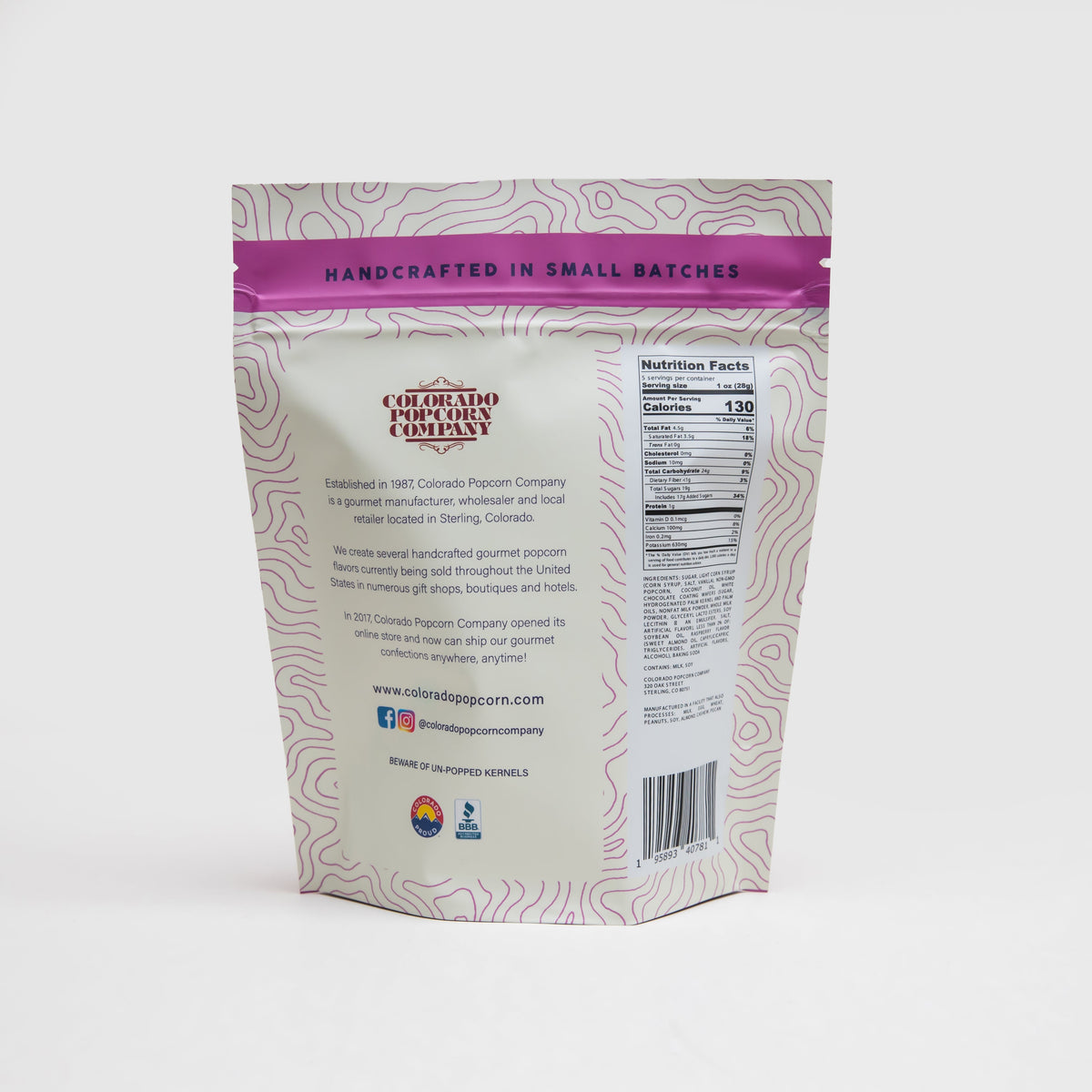 Popcorn Rasa Raspberry Raspberry White Chocolate Popcorn – Food DTC
