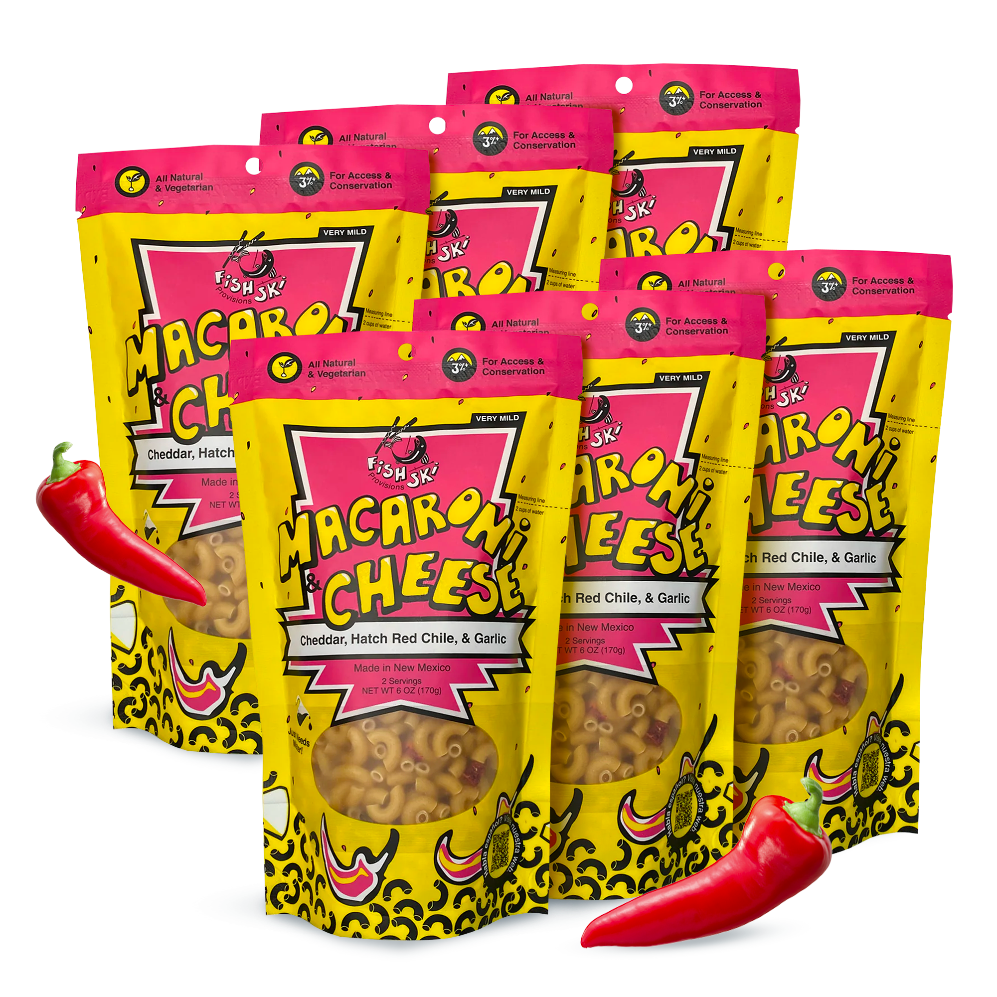 Hatch Red Chile, Garlic, Cheddar Mac and Cheese