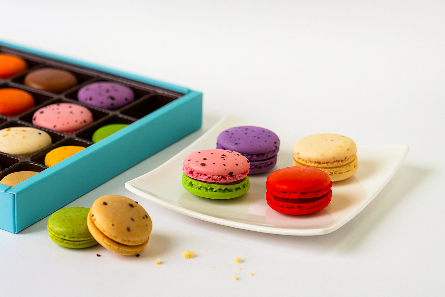 Andy Anand French Macarons 24 Pcs Made Fresh Daily, Delectable Gift Box, Elevate Your Macarons: Unique Flavors and Fillings to Try, Amazing-Delicious-Decadent