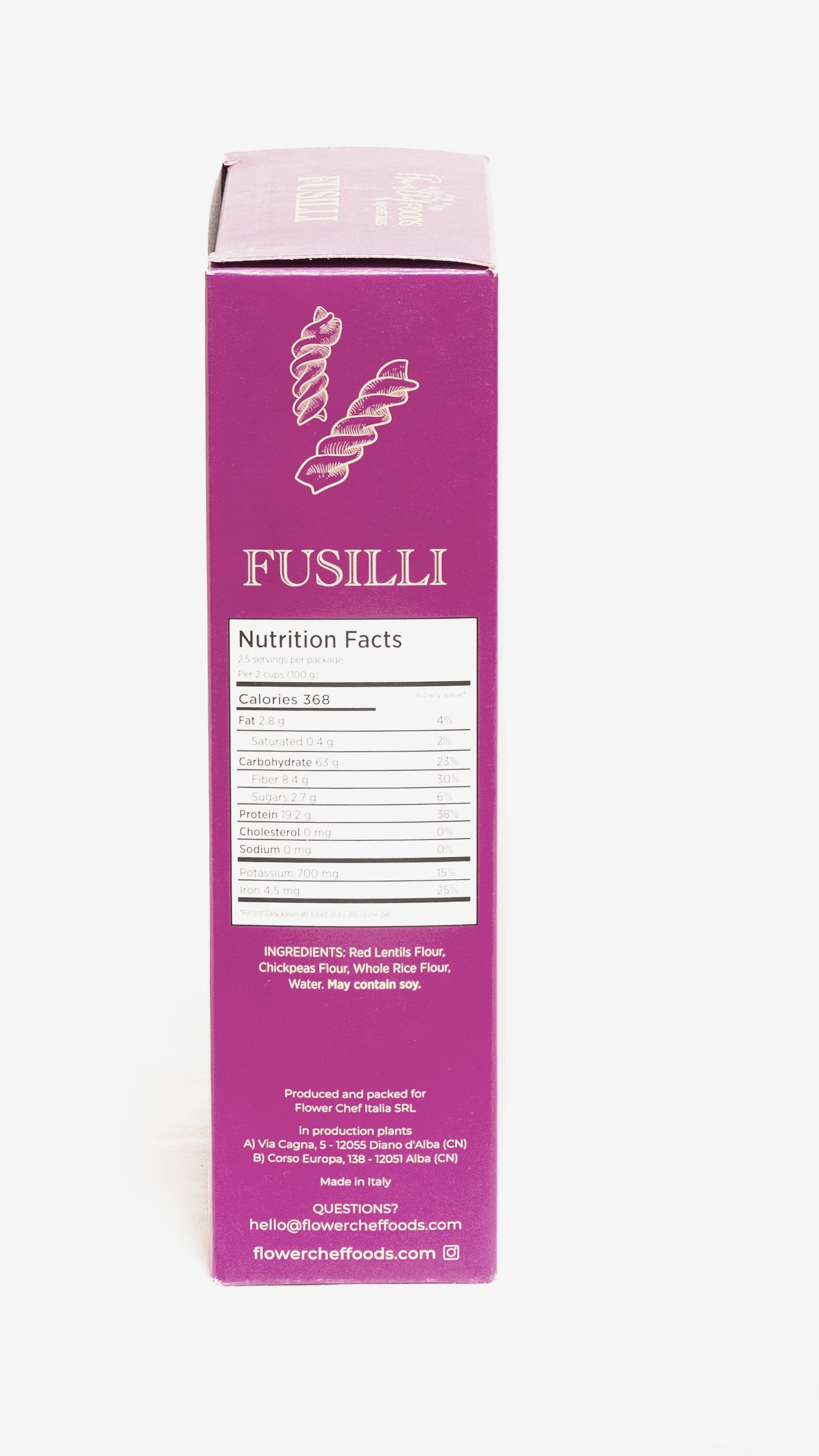 Artisanal Gluten Free & High Protein Pasta - Fusilli - pack of 3