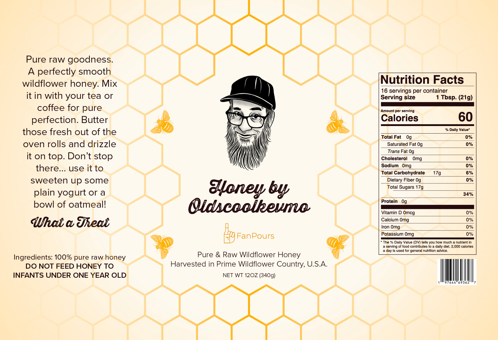 Kevmo's Classic Honey (12 Oz)