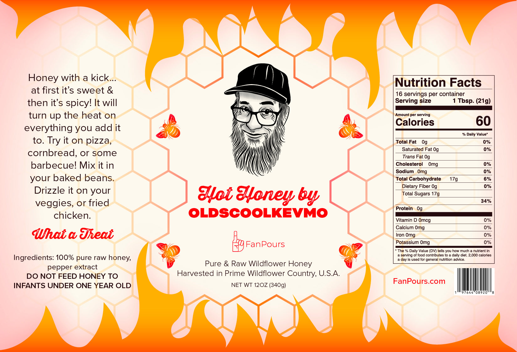 Kevmo's Hot Honey (12 Oz)
