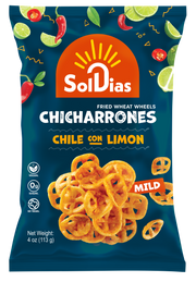 Chicharrones Chile Limon | Fried Wheat Wheels | 4 oz