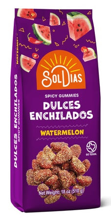 SolDias Spicy Gummies - Dulces Enchilados - Watermelon 18oz