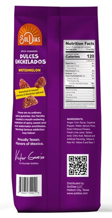 SolDias Spicy Gummies - Dulces Enchilados - Watermelon 18oz