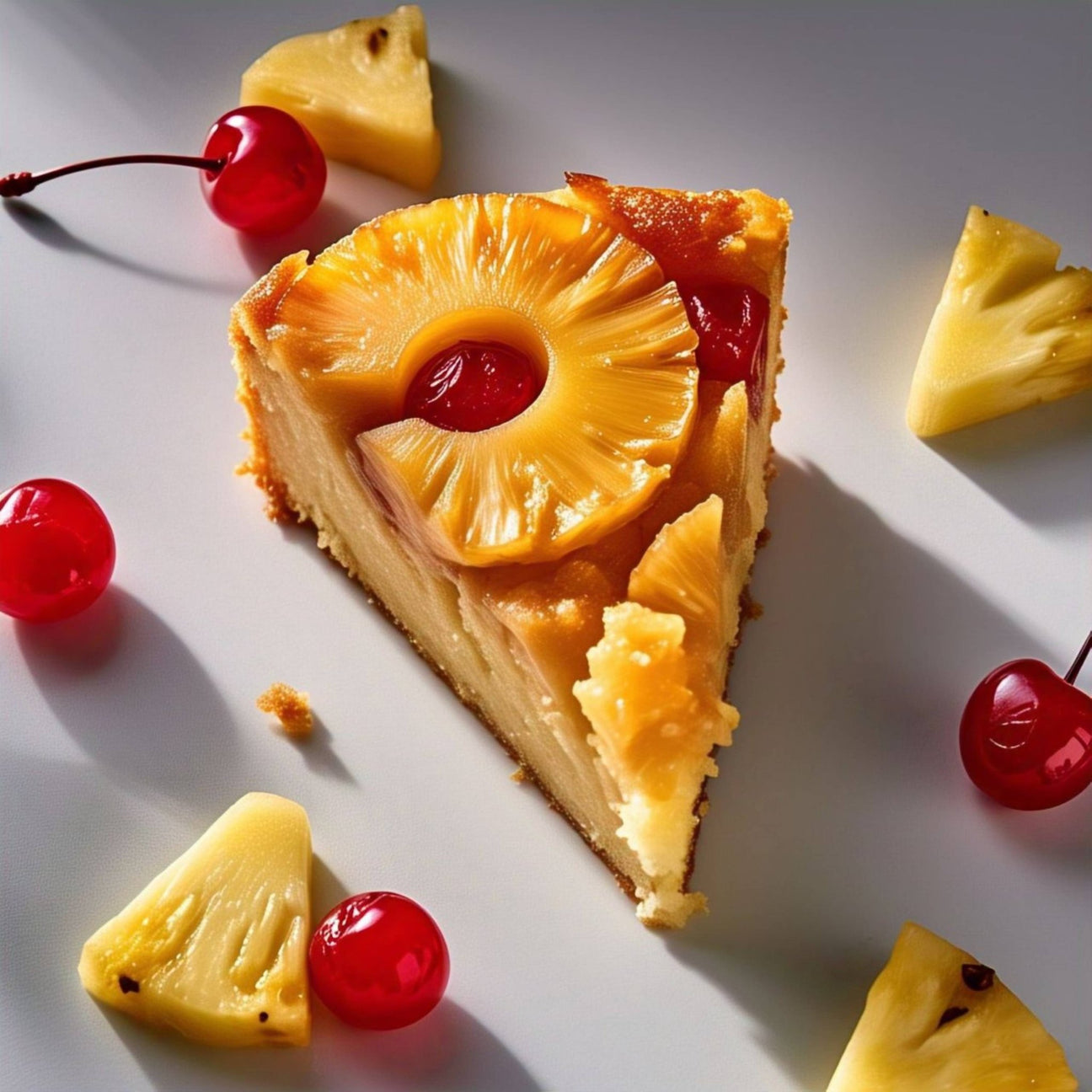 Andy Anand Sugar Free Pineapple Upside Down Cake 9" - Freshly Baked in Homemade Style Cake Recipe (2.6 lbs)