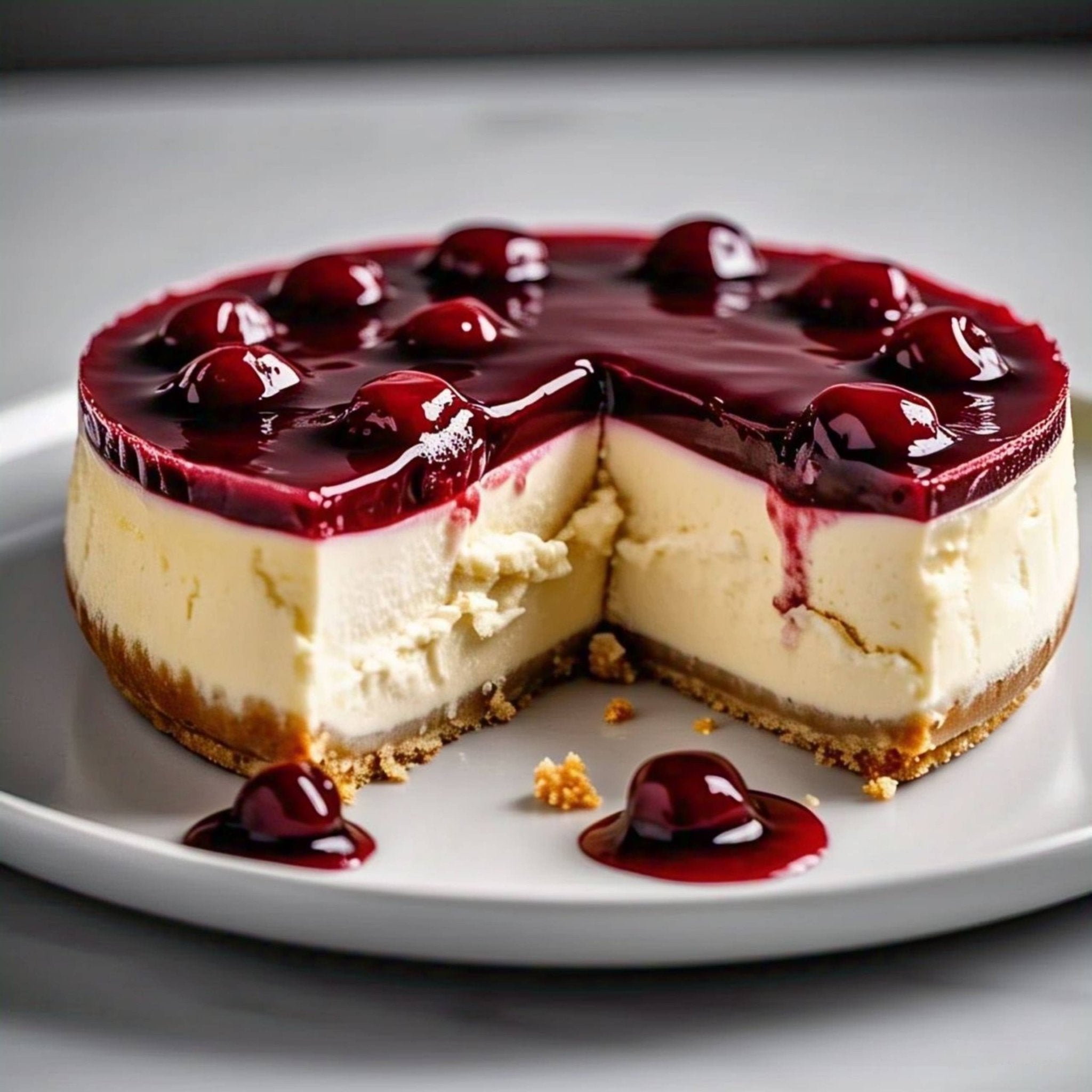 Andy Anand Gluten Free Cherry Cake 9" - Amazing-Delicious-Decadent Indulge in Freshly Baked Cakes From Bakery (2.9 lbs)