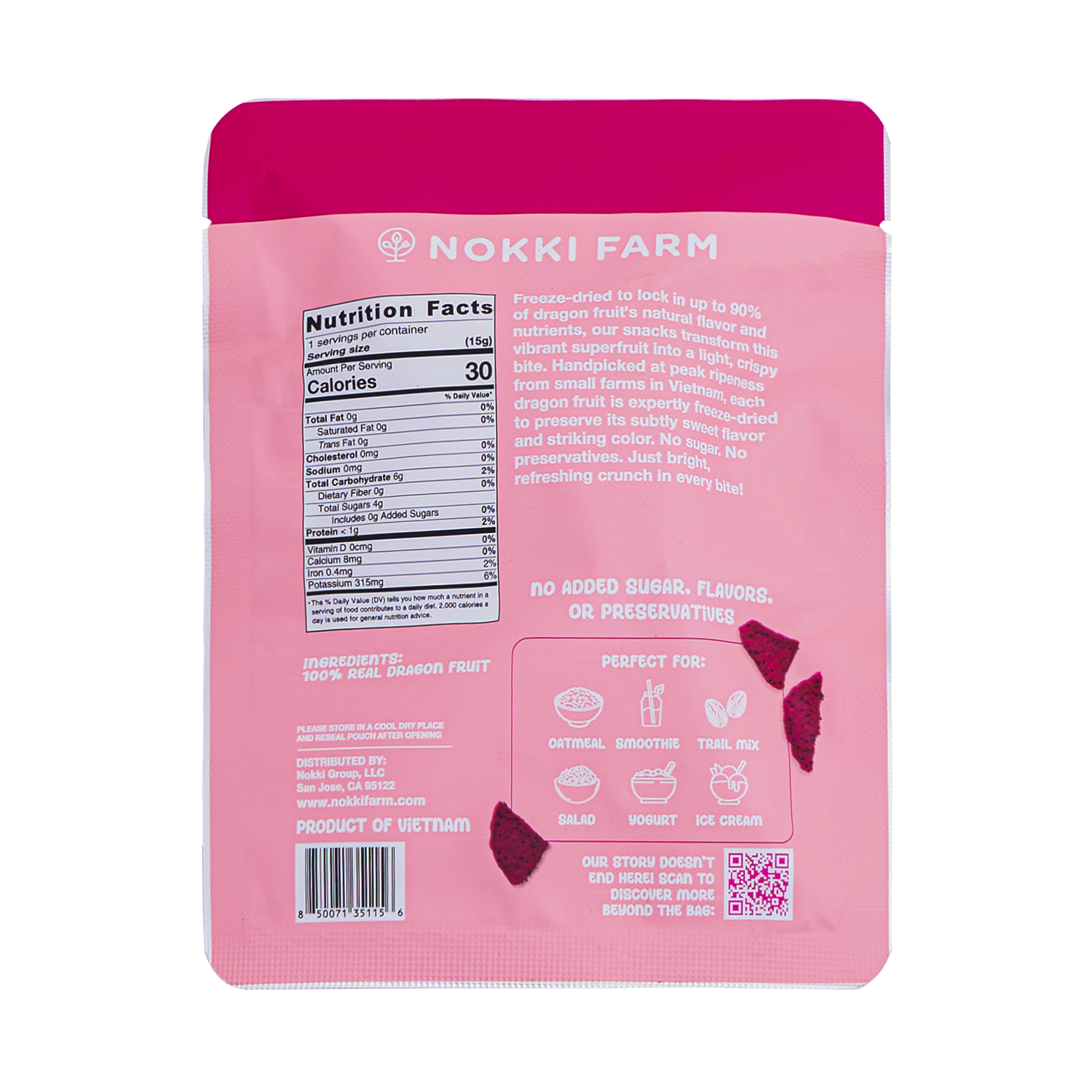 Freeze-Dried Red Dragon Fruit