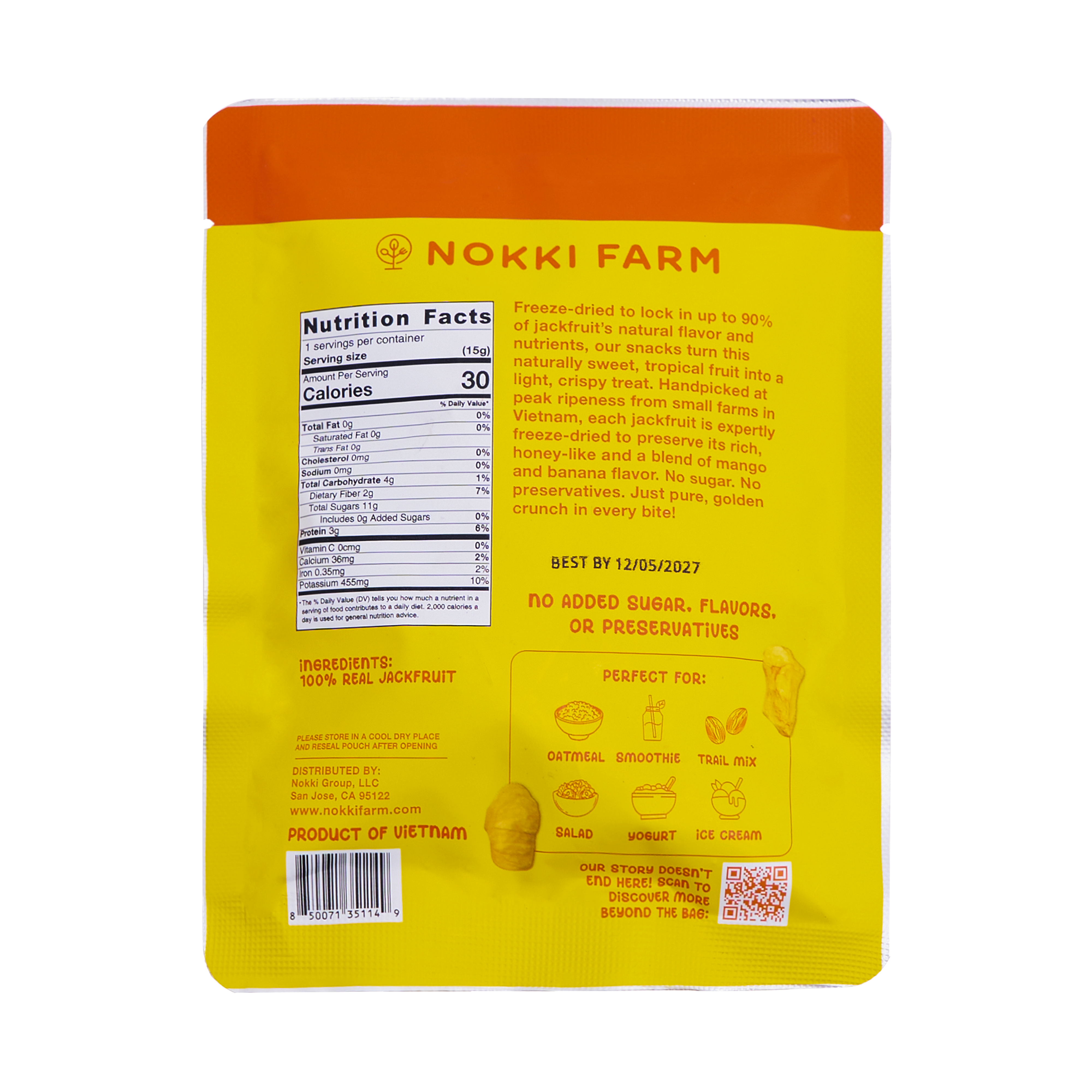 Freeze-Dried Jackfruit
