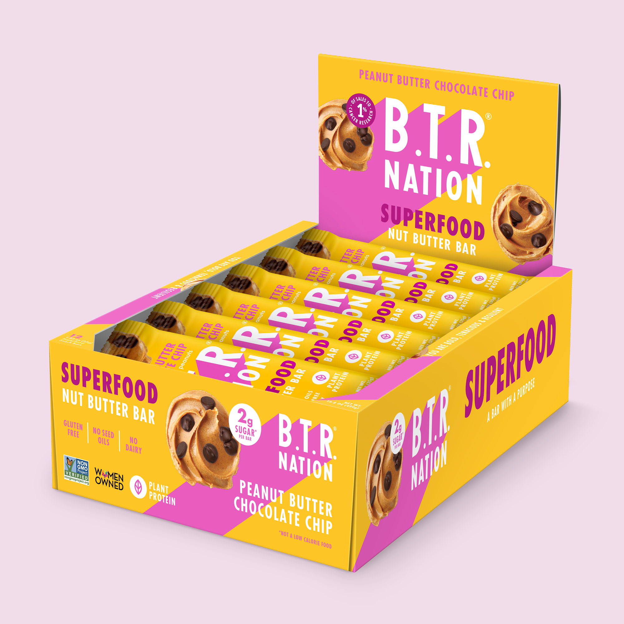 Peanut Butter Chocolate Chip SUPERFOOD Bar (12 Count) 🥜