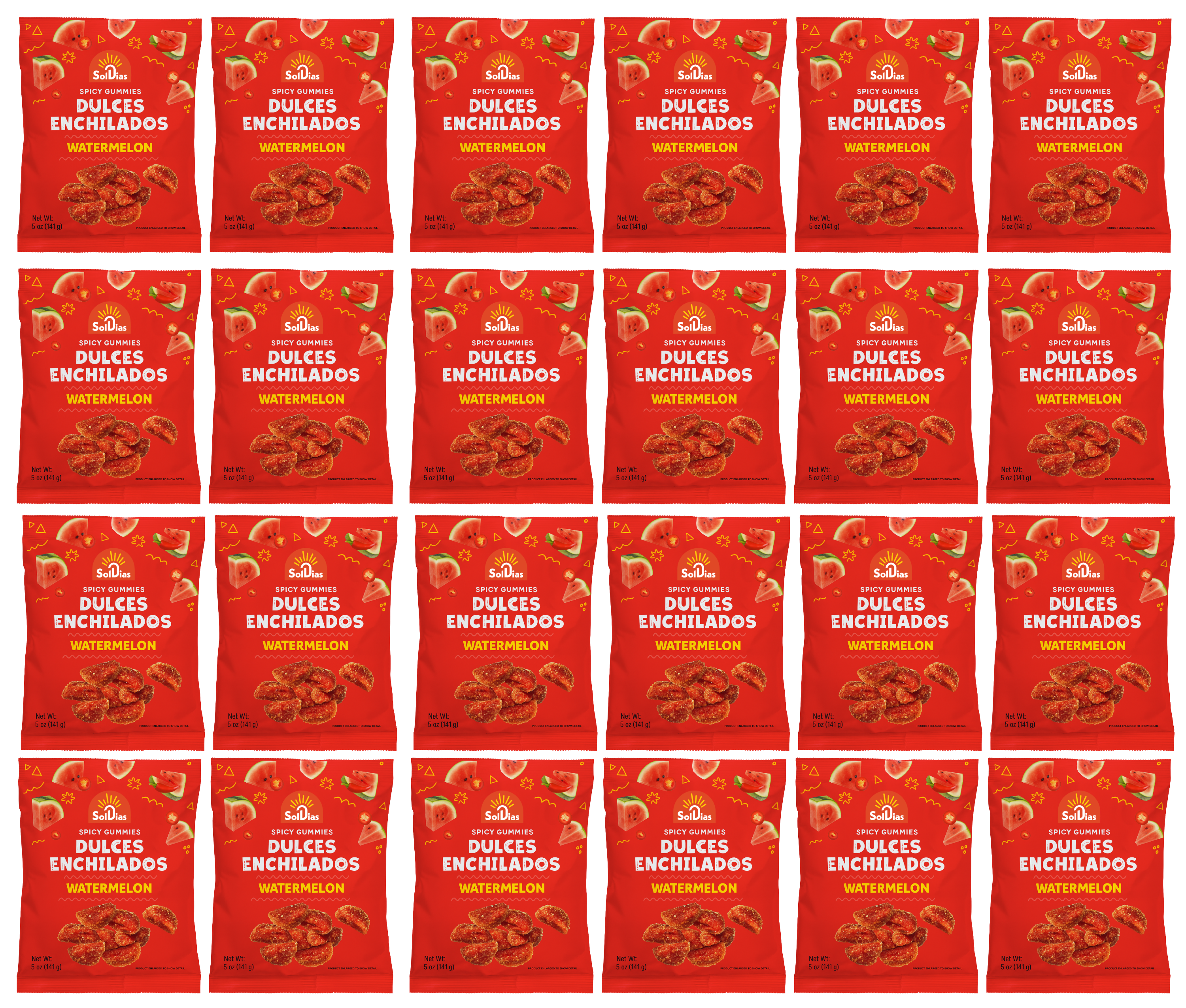 Dulces Enchilados - Spicy Watermelon Gummies 5oz